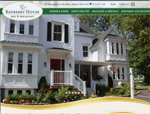 Tablet Screenshot of bayberryhousemaine.com
